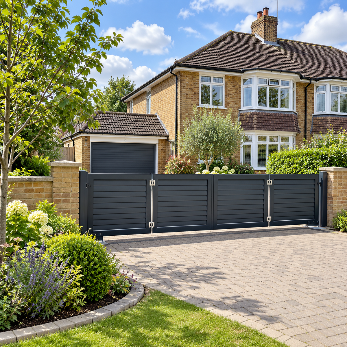 Bi-Folding Driveway Gates