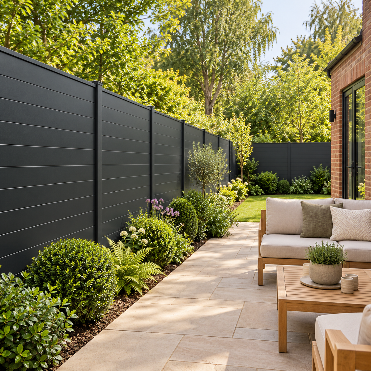 Orsen Full Privacy Aluminium Fencing
