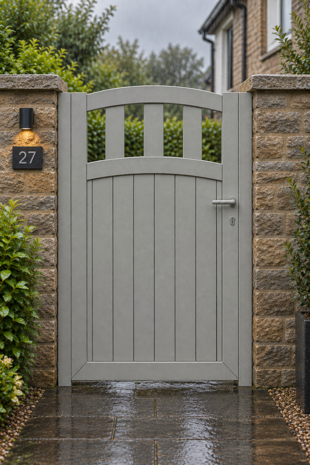 Jet Design Curve Top Pedestrian Gate Orsen